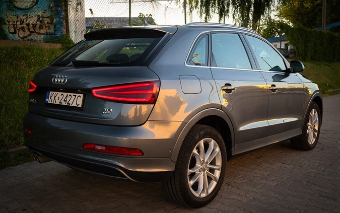 Audi Q3 cena 64200 przebieg: 163994, rok produkcji 2014 z Kraków małe 529